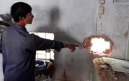 Ninh Thuận: Nổ lớn nhiều nhà dân bị hư hỏng