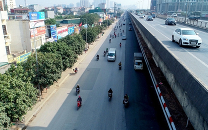 [Infographics] Hà Nội xén dải phân cách đường Vành đai 3