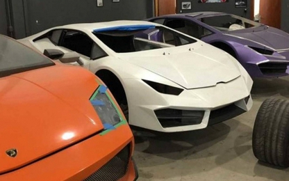 Dàn Lamborghini và Ferrari trong xưởng chuyên chế tạo siêu xe giả