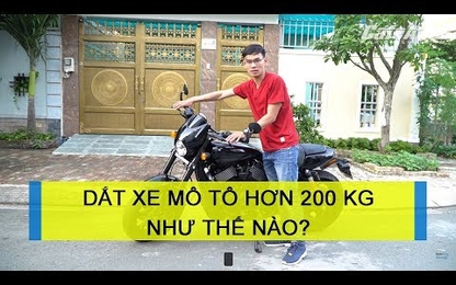 Cách dắt, đỗ xe mô tô đúng cách