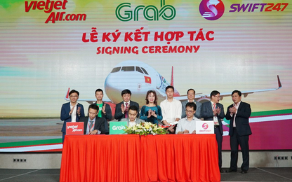 Vietjet, Swift247 và Grab hợp tác phát triển kết nối tiện ích cho hành khách