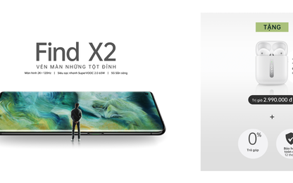 OPPO mở bán siêu phẩm Fin X2 tặng kèm tai nghe OPPO Enco Free