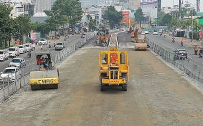 Yêu cầu đẩy nhanh thi công đường Nguyễn Hữu Cảnh, TP Hồ Chí Minh