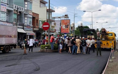 Gia Lai: Nữ công nhân bị xe lu cán tử vong