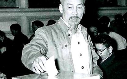 Nguyên giá trị lời Bác Hồ hiệu triệu toàn dân đi bầu cử