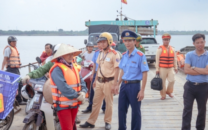 'Cao điểm' kiểm tra các bến phà, đò dọc, đò ngang đưa đón học sinh