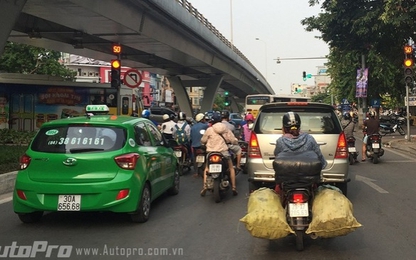 2 vị trí dễ phạm lỗi tại ngã tư Đại Cồ Việt - Bạch Mai