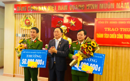 Bầu Đệ và những lần trao thưởng ban chuyên án Công an tỉnh Thanh Hóa