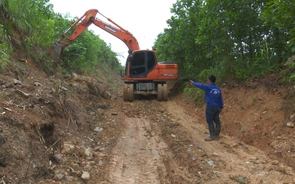 Quảng Ninh:Tuyến đường Đồng Trà - Bằng Danh - Lưỡng Kỳ thi công "thần tốc"
