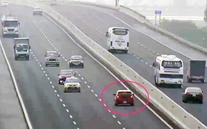Lùi xe, đi ngược chiều trên cao tốc sẽ bị phạt tới 18 triệu đồng