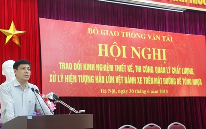 Phải giải quyết dứt điểm hằn lún vệt bánh xe