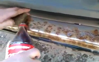 Cách tẩy gỉ sét trên ôtô bằng nước ngọt