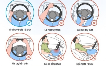 Bạn đã biết cầm vô lăng khi lái xe?