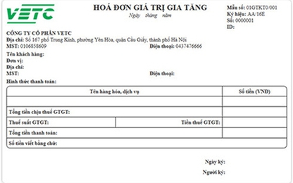 Thu phí đường bộ tự động sử dụng hóa đơn điện tử