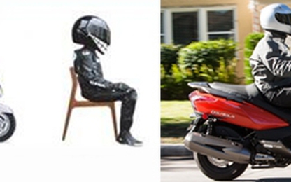Tư thế ngồi xe máy đúng kiểu