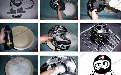 Hướng dẫn cách vệ sinh giặt nón bảo hiểm đúng cách