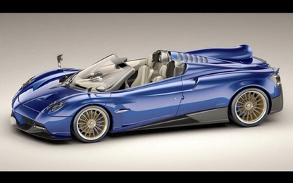 Chiêm ngưỡng vẻ đẹp của siêu xe mui trần Pagani Huayra Roadster