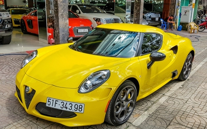 Alfa Romeo 4C độc nhất Việt Nam đổi màu vàng
