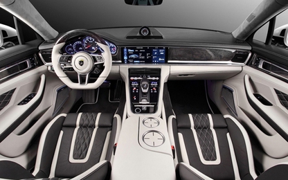 Nội thất đen-trắng lạ lẫm của Porsche Panamera