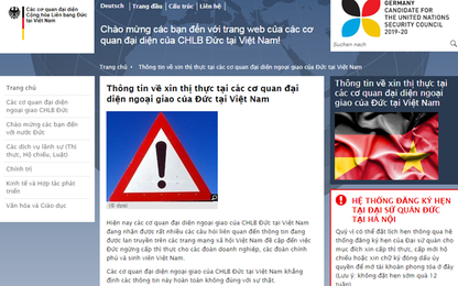 Đại sứ quán Đức bác bỏ thông tin ngừng cấp thị thực cho người Việt