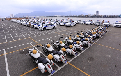 Dàn xe chuyên dụng của CSGT tại APEC 2017 ở Đà Nẵng