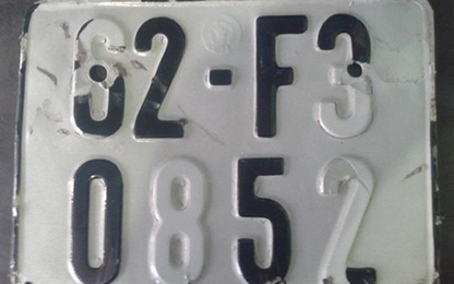 Để biển số ô tô bị mờ khi tham gia giao thông sẽ bị phạt