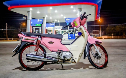 Ngắm Honda Dream hồng độ kiểng, đẹp mê mẩn