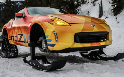 Nissan 370Z biến hình thành xe trượt tuyết