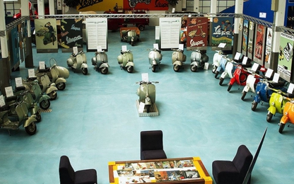 Thăm bảo tàng Piaggio Museo tại Ý với hàng trăm hiện vật quý giá