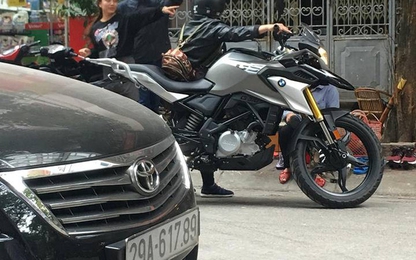 Tình huống éo le khi cô gái chân ngắn chạy xe phân khối lớn