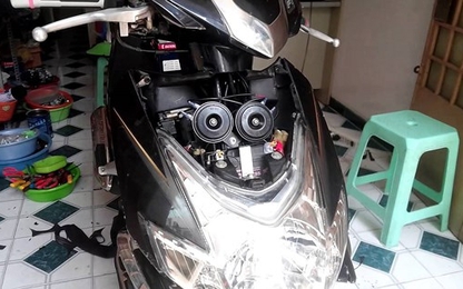 Độ còi và đèn xe máy gây mất an toàn giao thông