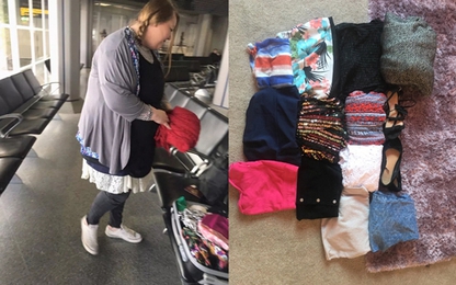 Quá cân hành lý, khách nữ mặc một lúc 7 chiếc váy lên máy bay