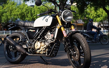 Suzuki Raider lên dáng tracker của thợ TP HCM