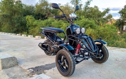 Xe ba bánh cảm hứng Honda Zoomer của thợ Bình Định