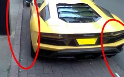 Tài xế bị phạt vì đỗ siêu xe không gọn