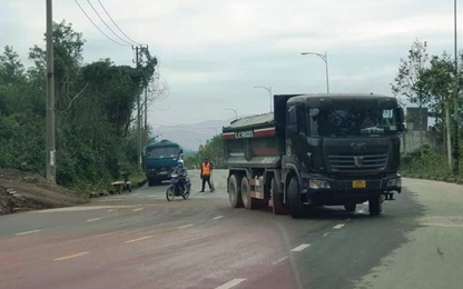 Đà Nẵng: Xe chở đất “lộng hành” đường tỉnh 602
