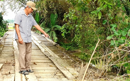 Hàng trăm hộ dân khát khao một cây cầu dân sinh