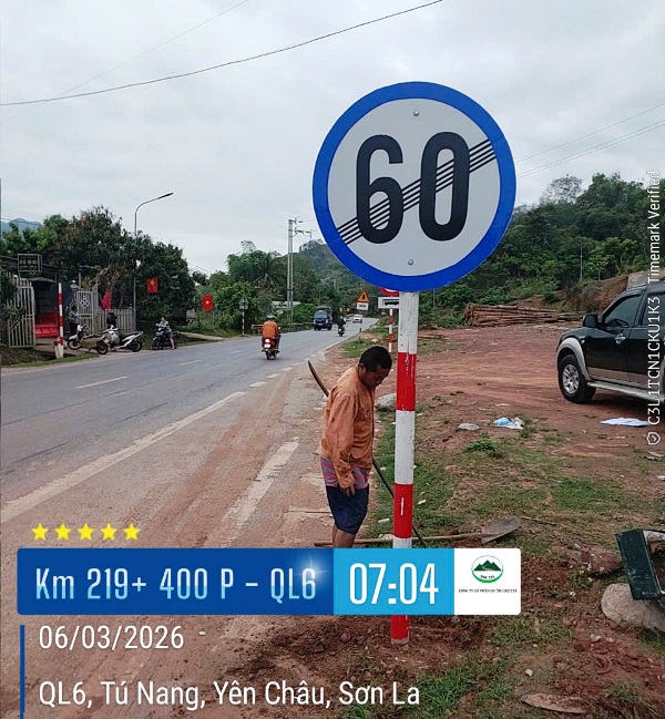 Điều chỉnh hệ thống biển báo trên QL6 qua Sơn La 