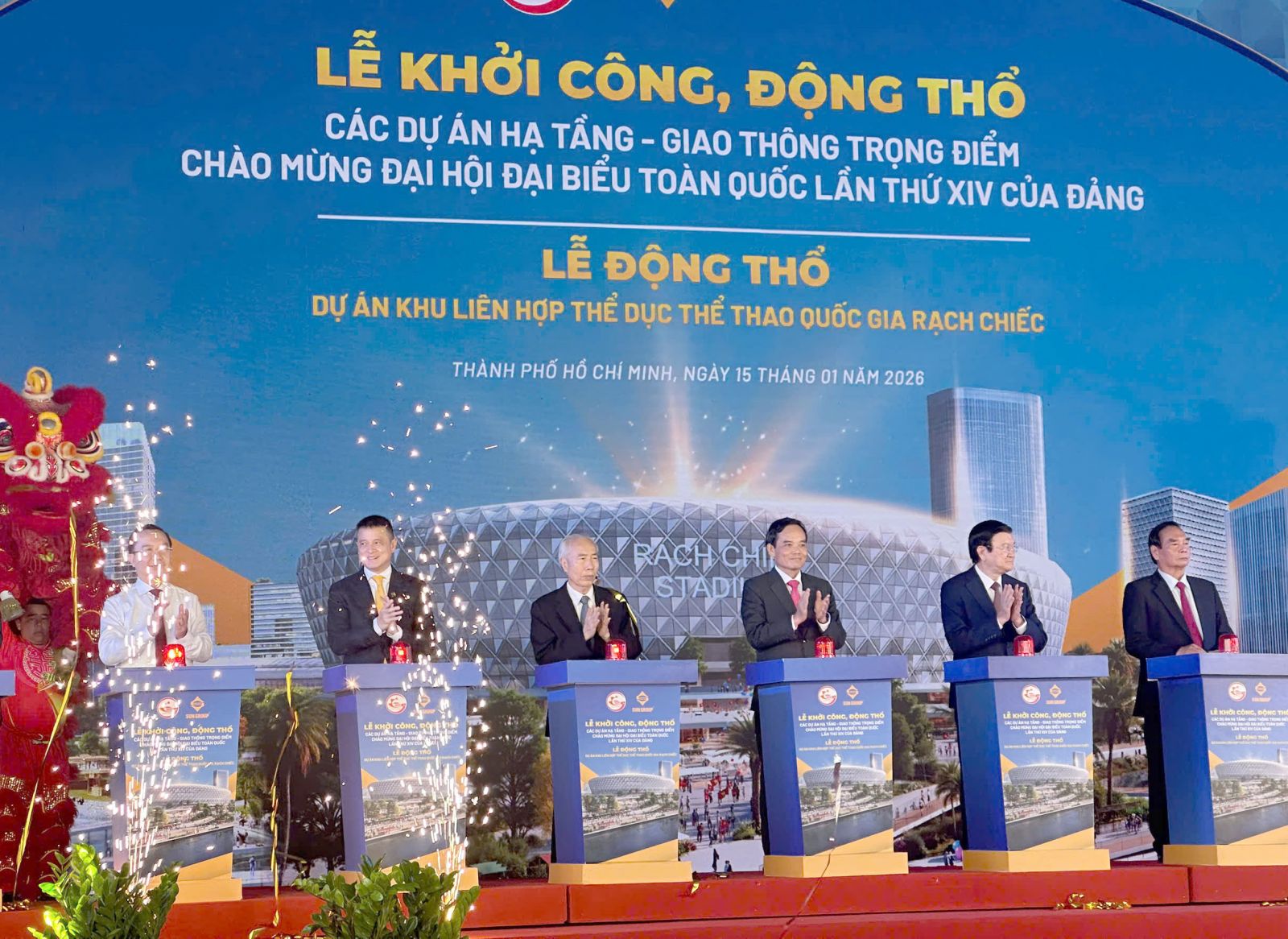 TP.HCM động thổ siêu dự án Rạch Chiếc có sân vận động 70.000 chỗ