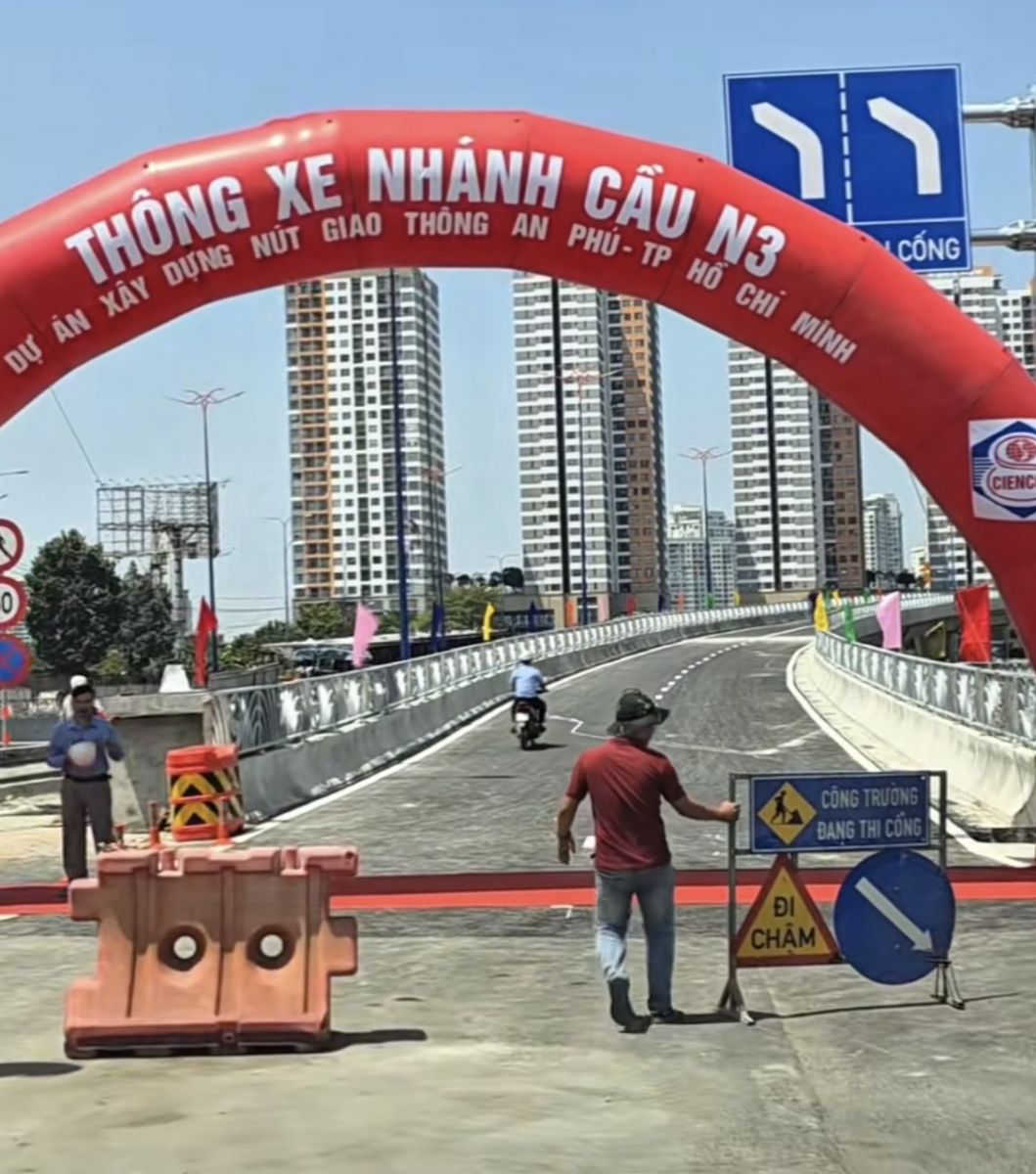 TP.HCM thông xe cầu vượt N3 nút giao An Phú