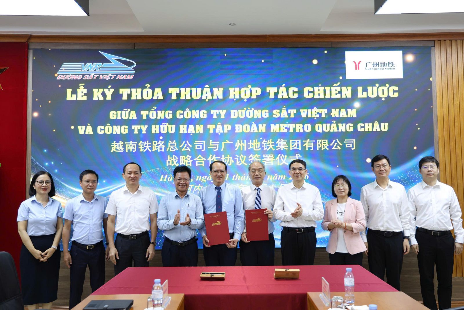 Tổng công ty Đường sắt Việt Nam và Metro Quảng Châu hợp tác về vận hành, khai thác đường sắt