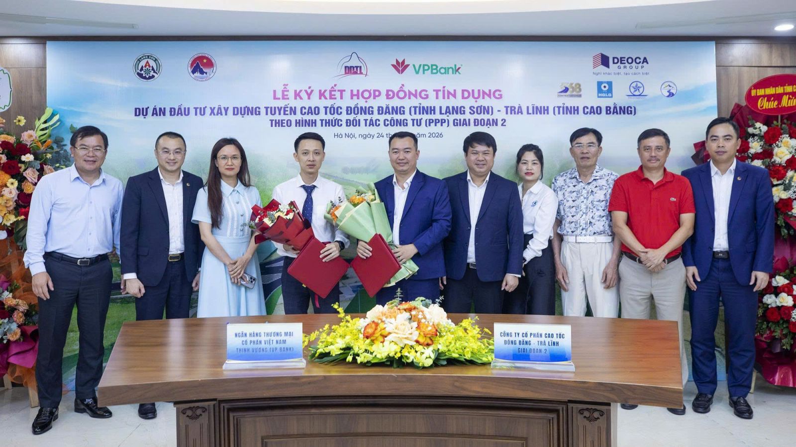 Ký kết hợp đồng tín dụng 1.400 tỷ đồng dự án Đồng Đăng - Trà Lĩnh giai đoạn 2