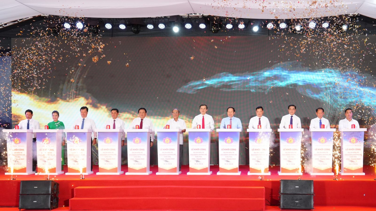 Khởi công dự án đường bộ cao tốc Vinh – Thanh Thuỷ