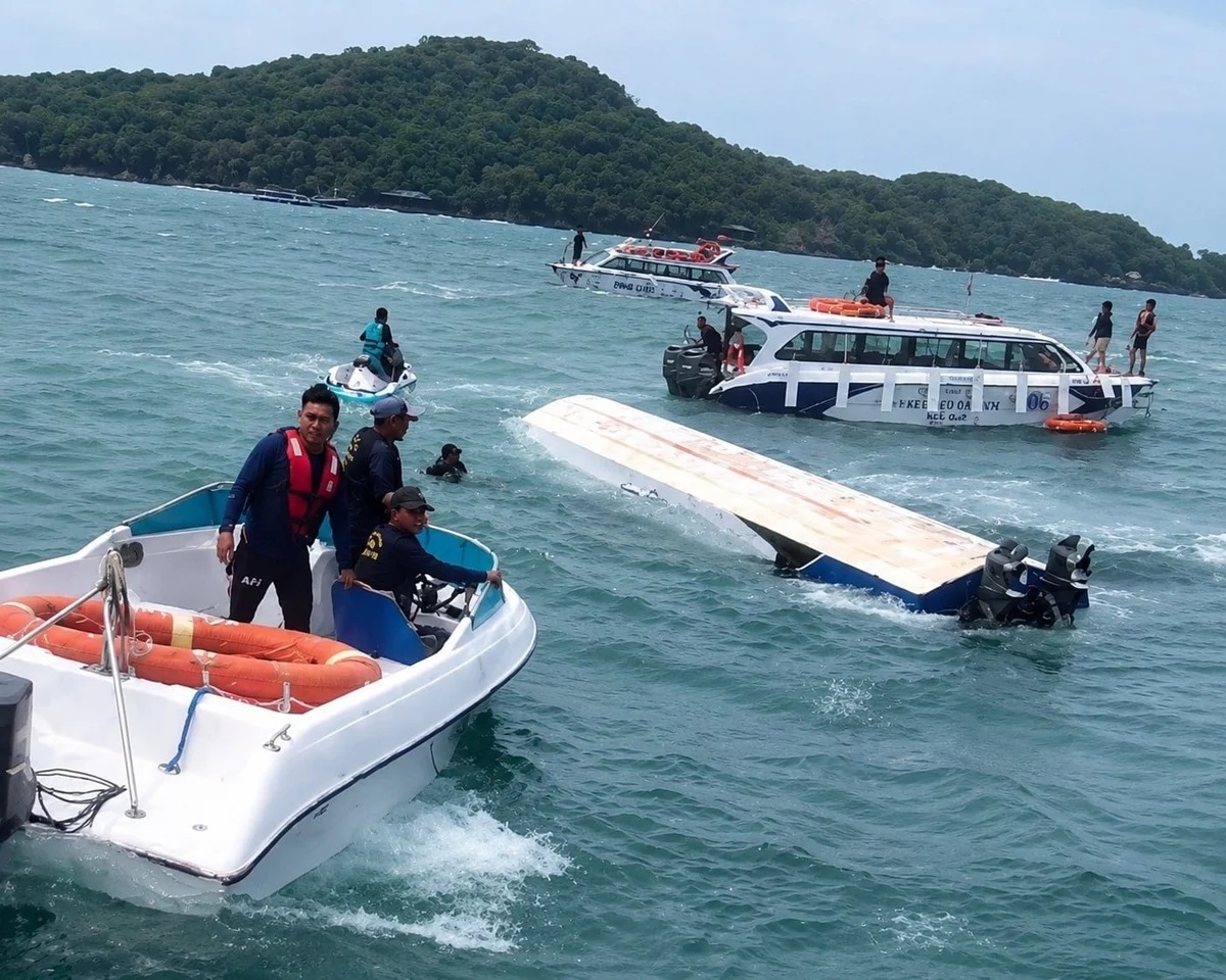 Thông tin về phương tiện trong vụ canô chở khách bị lật ở biển Phú Quốc, 15 người tử vong 