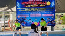 34 đội tranh tài tại Giải Pickleball mở rộng ngành Đường bộ khu vực miền Trung - Tây Nguyên