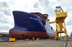 Đóng tàu Sông Cấm hạ thủy tàu năng lượng “xanh” 