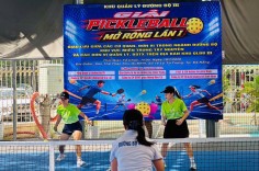 34 đội tranh tài tại Giải Pickleball mở rộng ngành Đường bộ khu vực miền Trung - Tây Nguyên