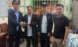 Ngành Đường sắt: Liên tiếp trả lại tài sản cho khách bỏ quên