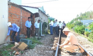 Quảng Ngãi: Xử lý công trình xây dựng trong phạm vi bảo vệ kết cấu công trình đường sắt