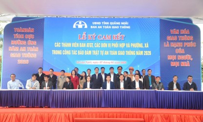 Quảng Ngãi phát động Năm An toàn giao thông 2026